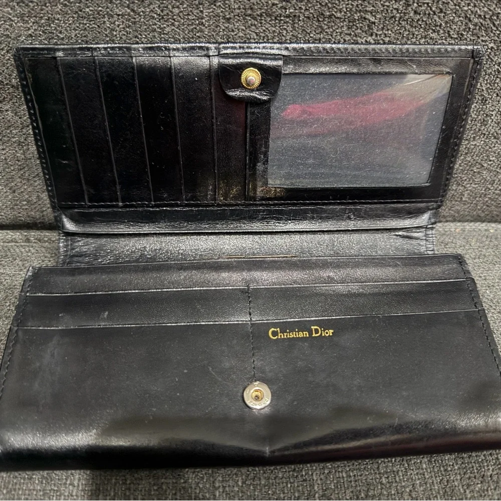 Dior Midnight Black Logo Wallet